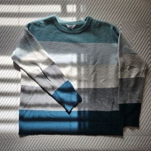 Blue Colorblock Sweater